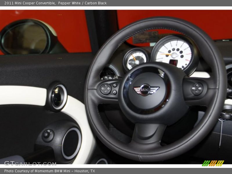 Pepper White / Carbon Black 2011 Mini Cooper Convertible
