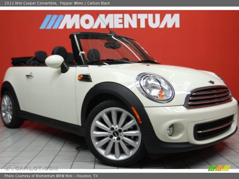 Pepper White / Carbon Black 2011 Mini Cooper Convertible