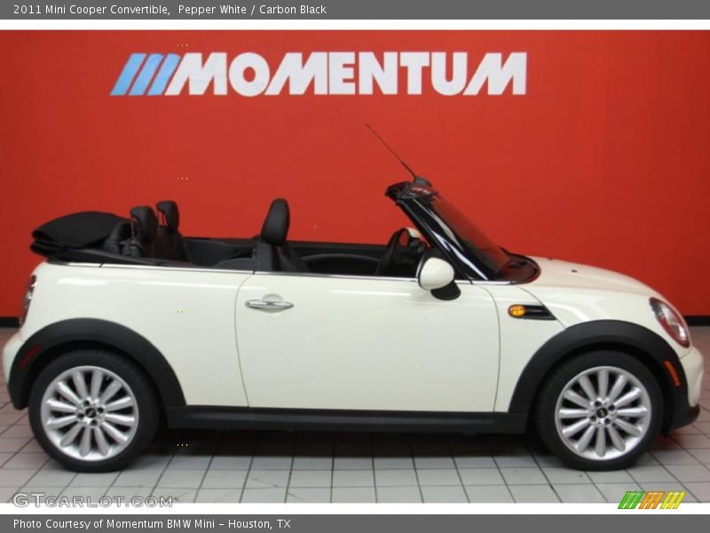 Pepper White / Carbon Black 2011 Mini Cooper Convertible