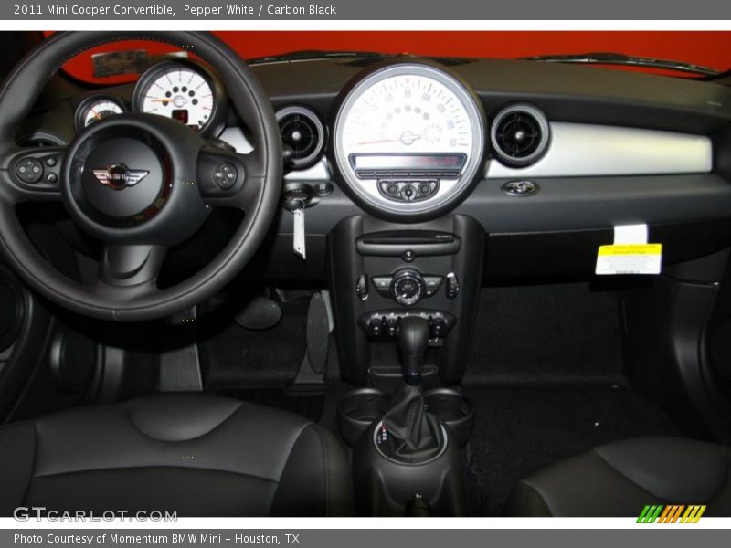 Pepper White / Carbon Black 2011 Mini Cooper Convertible