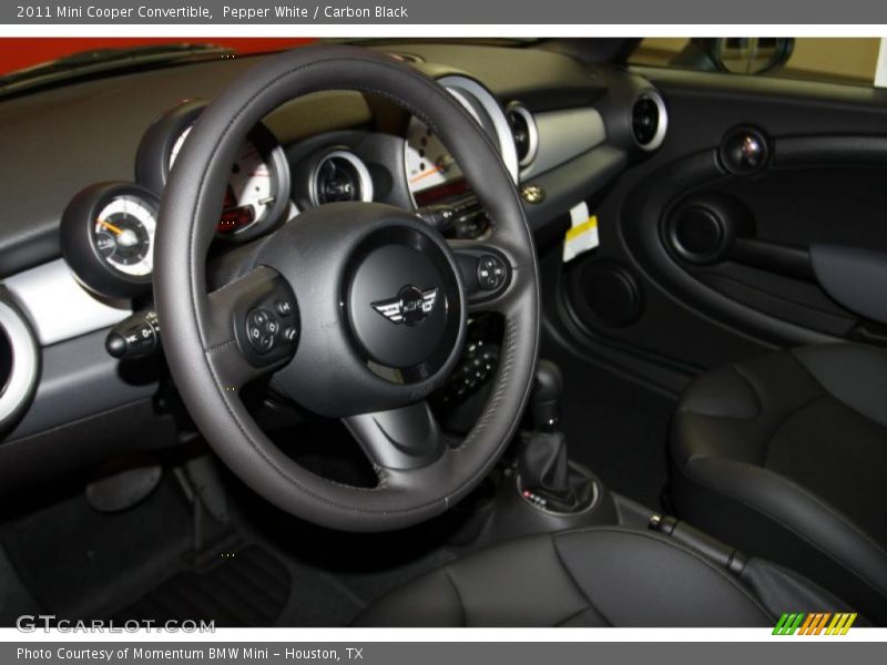Pepper White / Carbon Black 2011 Mini Cooper Convertible