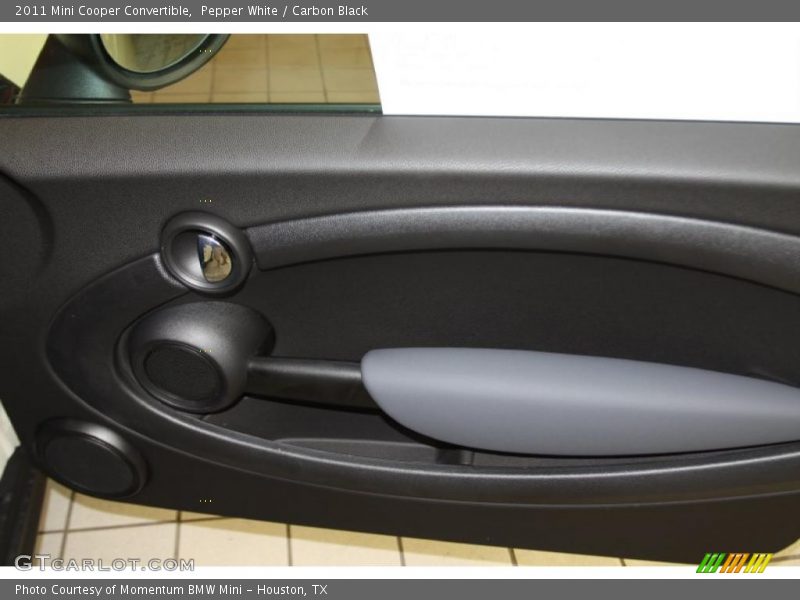 Pepper White / Carbon Black 2011 Mini Cooper Convertible