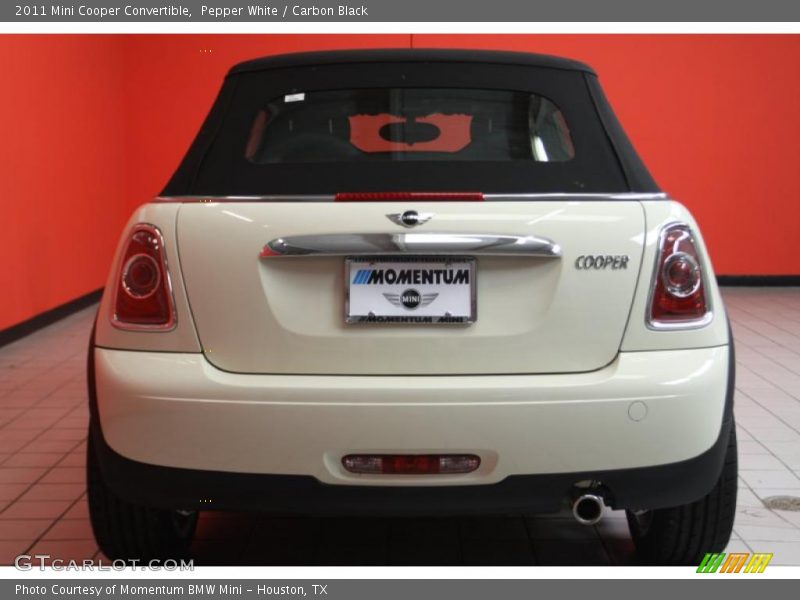 Pepper White / Carbon Black 2011 Mini Cooper Convertible