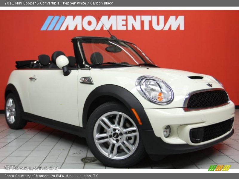 Pepper White / Carbon Black 2011 Mini Cooper S Convertible