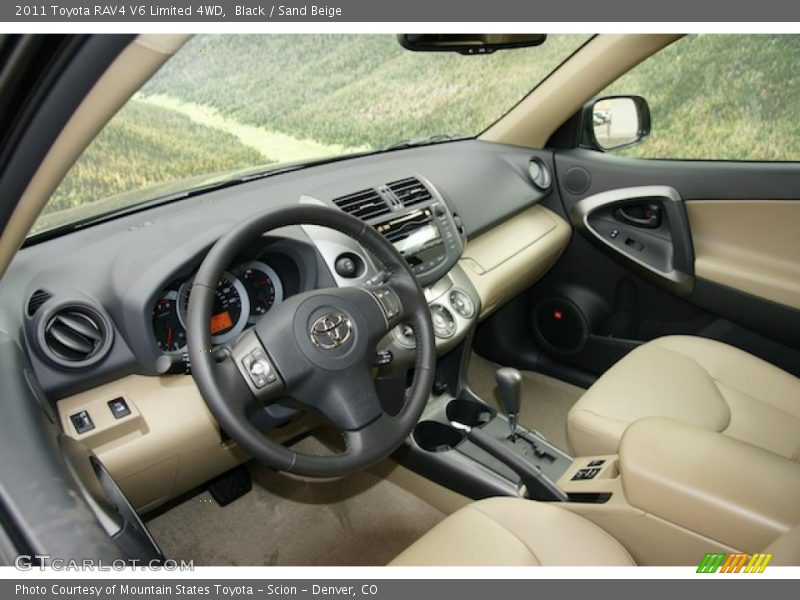 Black / Sand Beige 2011 Toyota RAV4 V6 Limited 4WD