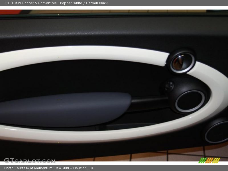 Pepper White / Carbon Black 2011 Mini Cooper S Convertible