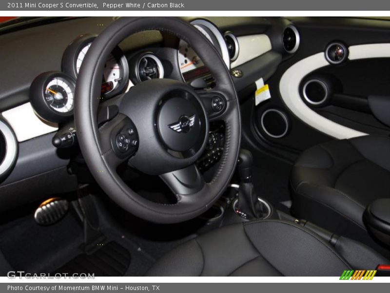 Pepper White / Carbon Black 2011 Mini Cooper S Convertible