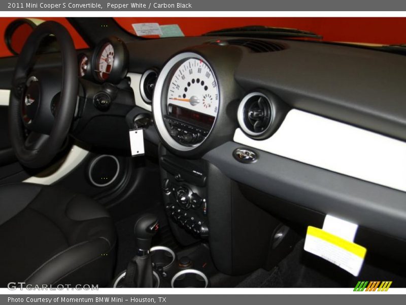 Pepper White / Carbon Black 2011 Mini Cooper S Convertible
