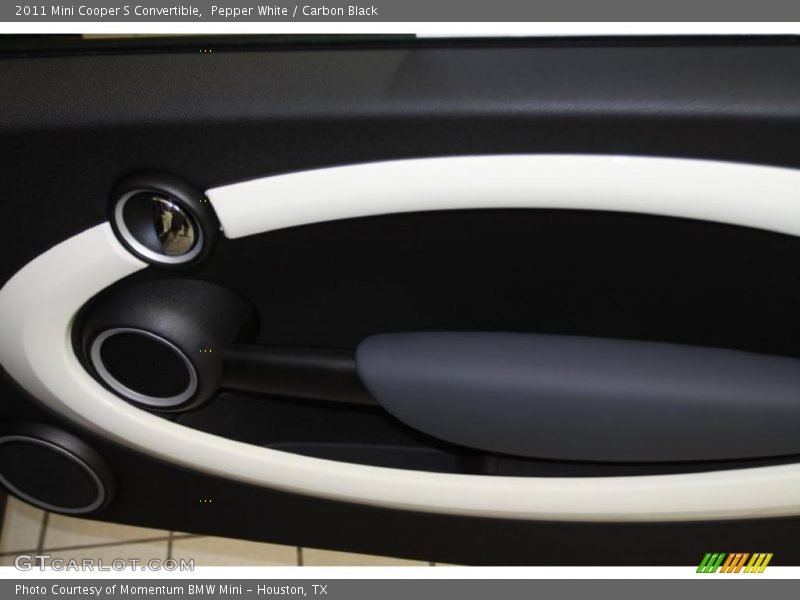 Pepper White / Carbon Black 2011 Mini Cooper S Convertible
