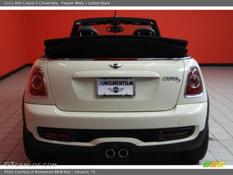 Pepper White / Carbon Black 2011 Mini Cooper S Convertible