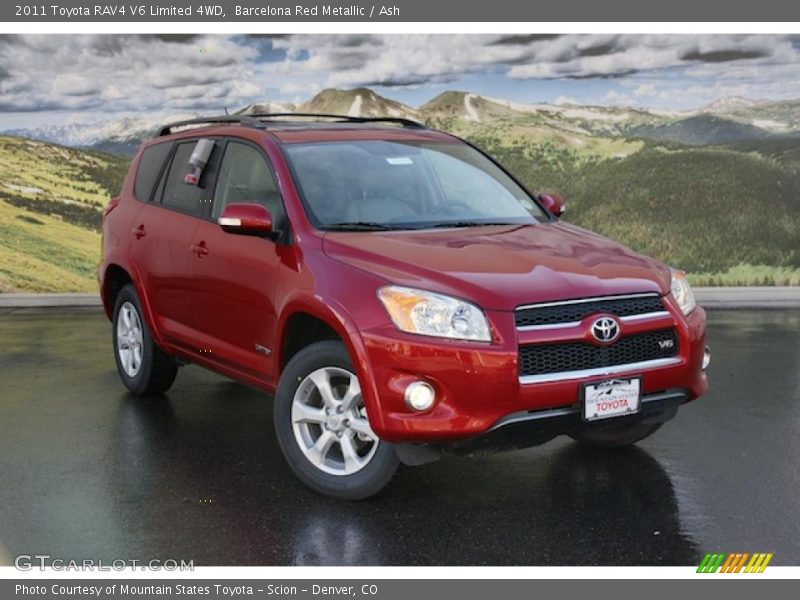 Barcelona Red Metallic / Ash 2011 Toyota RAV4 V6 Limited 4WD