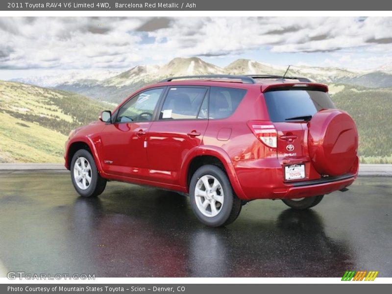 Barcelona Red Metallic / Ash 2011 Toyota RAV4 V6 Limited 4WD