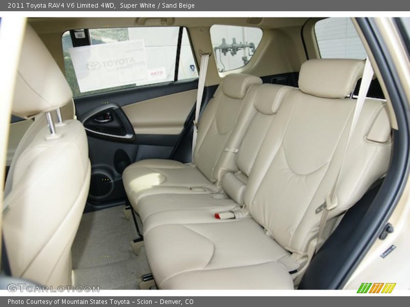 Super White / Sand Beige 2011 Toyota RAV4 V6 Limited 4WD