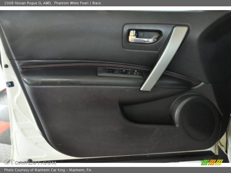 Phantom White Pearl / Black 2008 Nissan Rogue SL AWD