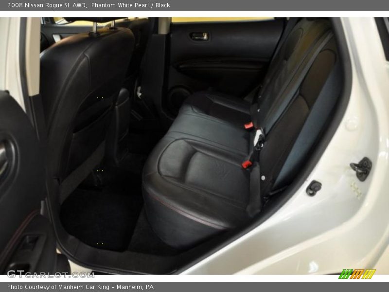 Phantom White Pearl / Black 2008 Nissan Rogue SL AWD