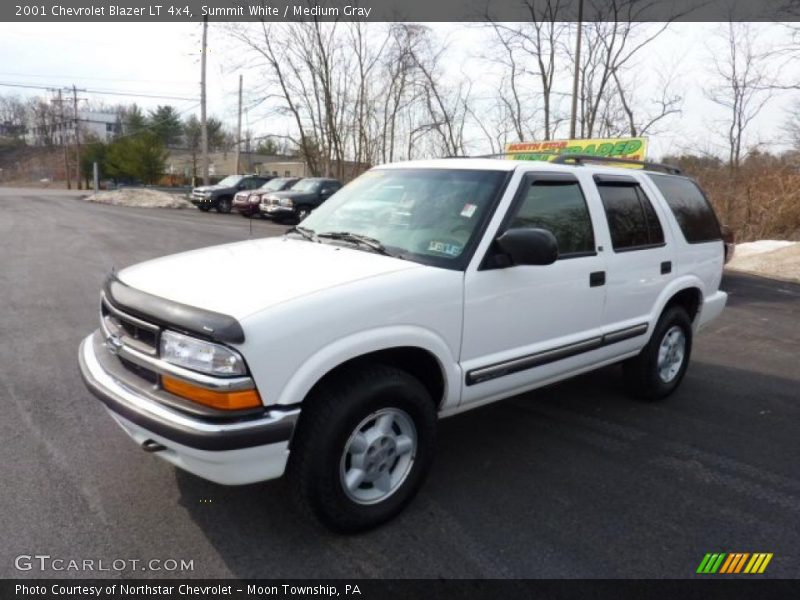 Summit White / Medium Gray 2001 Chevrolet Blazer LT 4x4