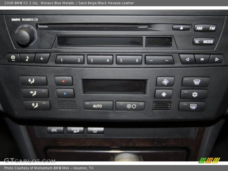 Monaco Blue Metallic / Sand Beige/Black Nevada Leather 2008 BMW X3 3.0si