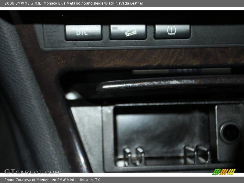 Monaco Blue Metallic / Sand Beige/Black Nevada Leather 2008 BMW X3 3.0si