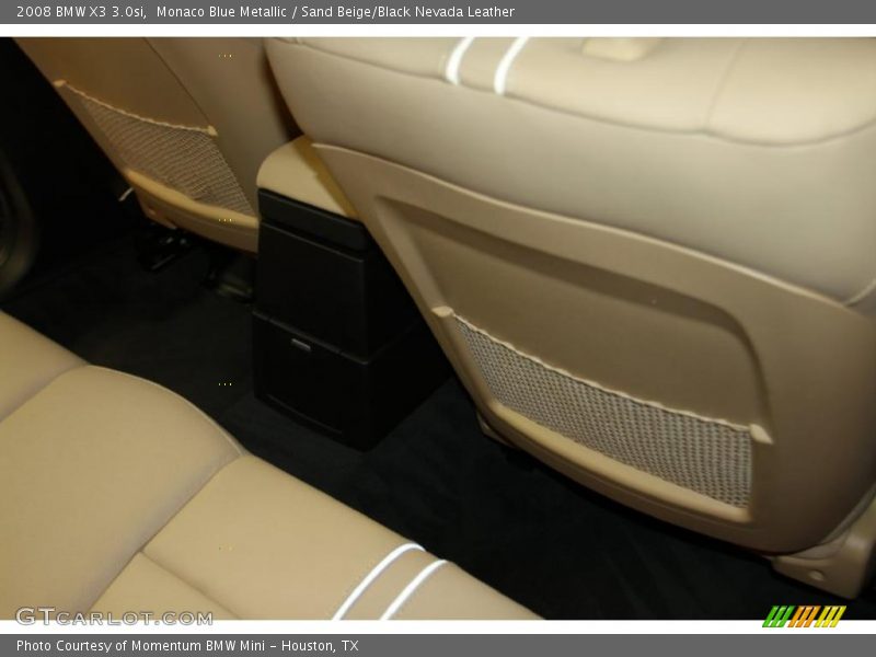 Monaco Blue Metallic / Sand Beige/Black Nevada Leather 2008 BMW X3 3.0si