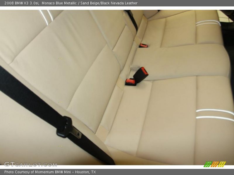 Monaco Blue Metallic / Sand Beige/Black Nevada Leather 2008 BMW X3 3.0si