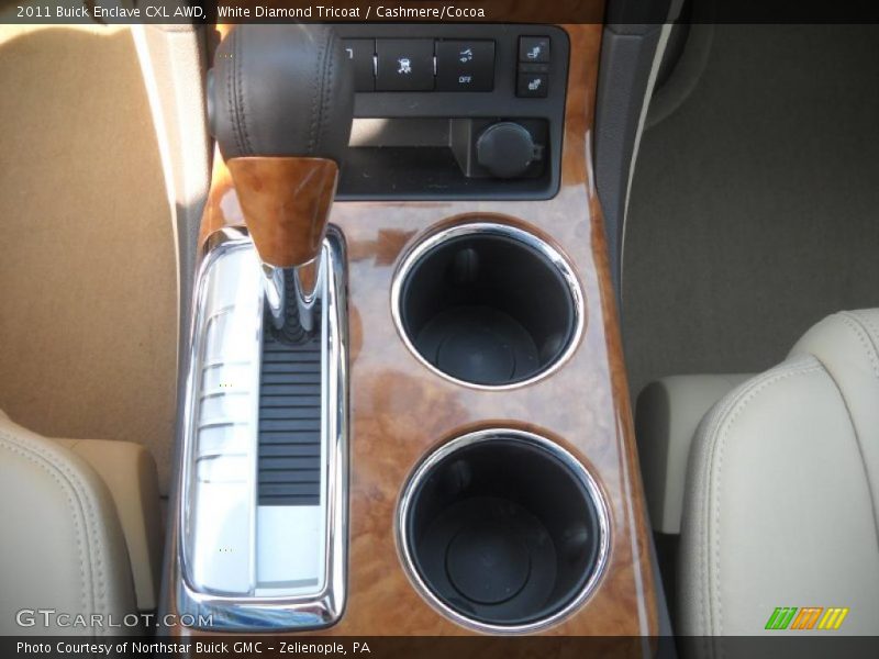 White Diamond Tricoat / Cashmere/Cocoa 2011 Buick Enclave CXL AWD