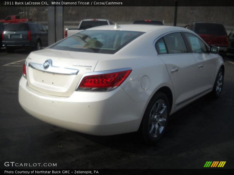 White Diamond Tricoat / Cocoa/Cashmere 2011 Buick LaCrosse CXL
