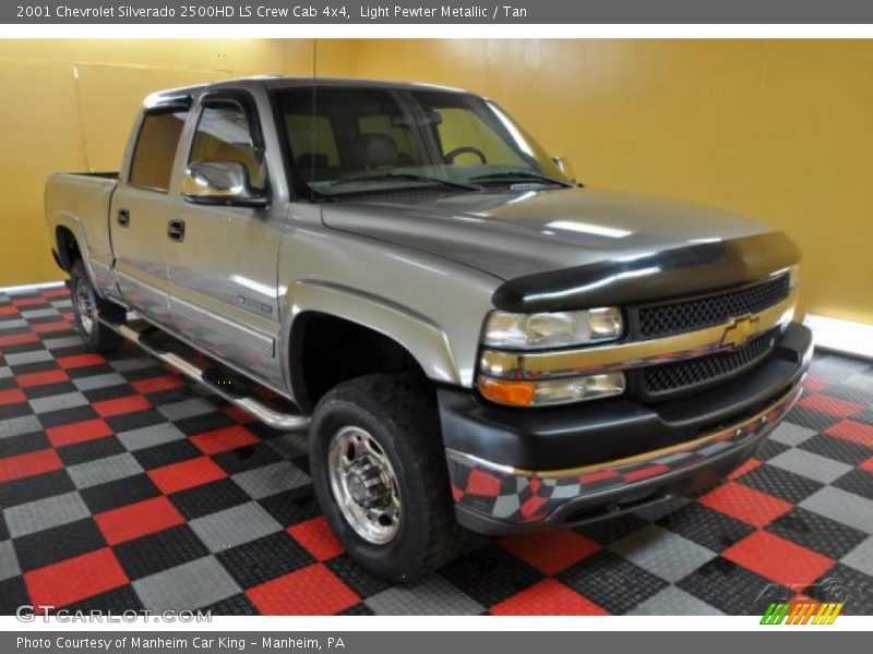Light Pewter Metallic / Tan 2001 Chevrolet Silverado 2500HD LS Crew Cab 4x4