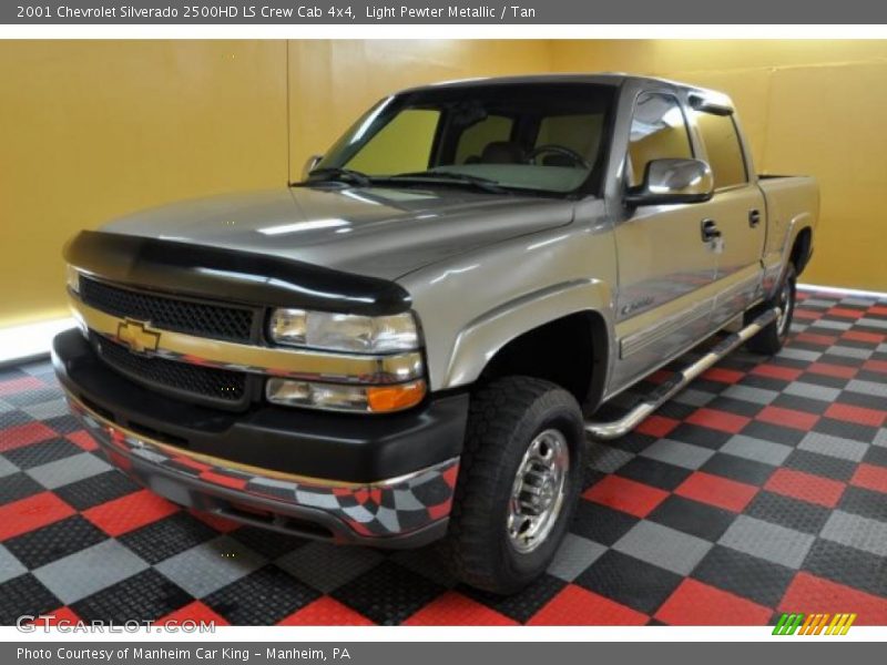 Light Pewter Metallic / Tan 2001 Chevrolet Silverado 2500HD LS Crew Cab 4x4