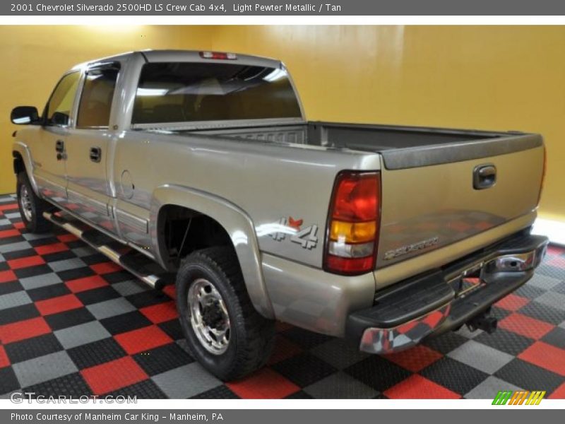 Light Pewter Metallic / Tan 2001 Chevrolet Silverado 2500HD LS Crew Cab 4x4