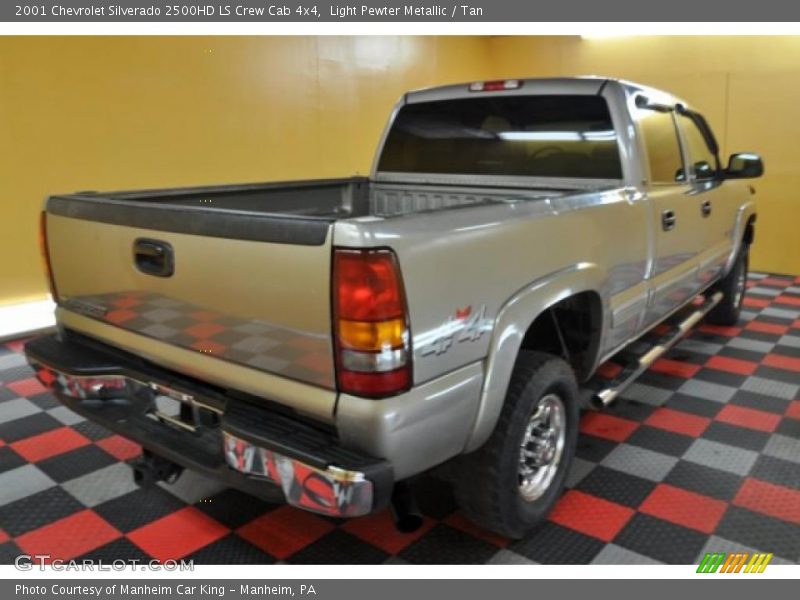 Light Pewter Metallic / Tan 2001 Chevrolet Silverado 2500HD LS Crew Cab 4x4