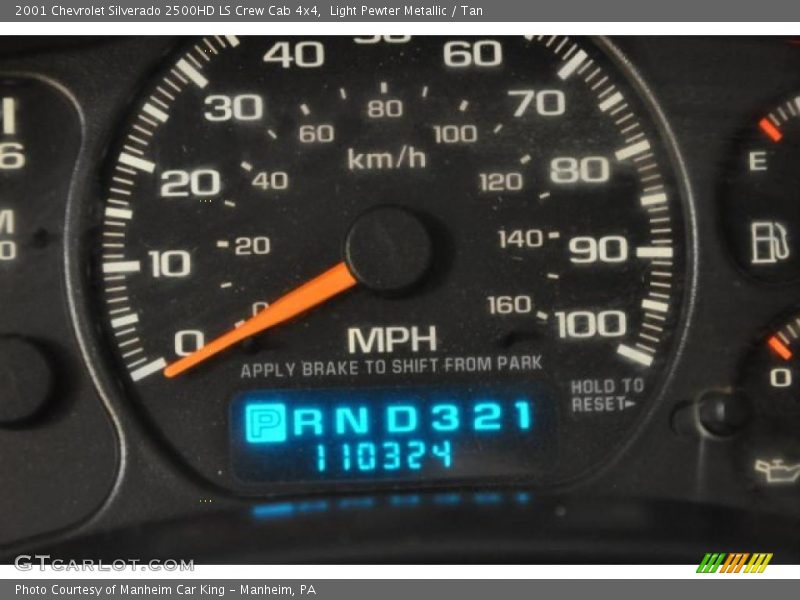 Light Pewter Metallic / Tan 2001 Chevrolet Silverado 2500HD LS Crew Cab 4x4