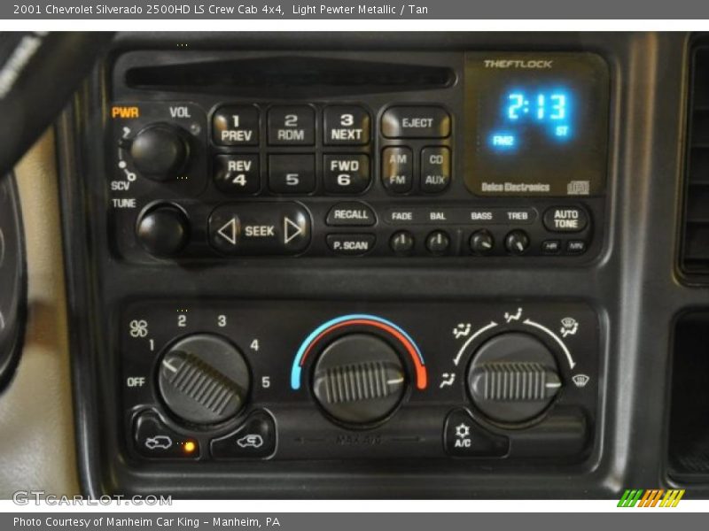 Controls of 2001 Silverado 2500HD LS Crew Cab 4x4