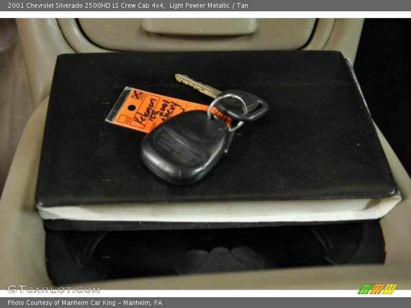 Light Pewter Metallic / Tan 2001 Chevrolet Silverado 2500HD LS Crew Cab 4x4