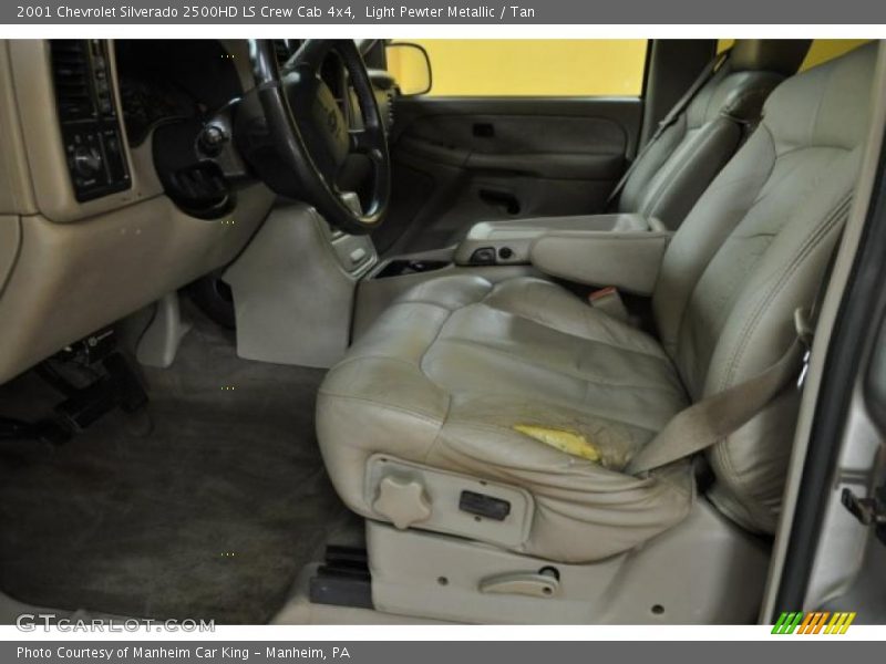 Light Pewter Metallic / Tan 2001 Chevrolet Silverado 2500HD LS Crew Cab 4x4