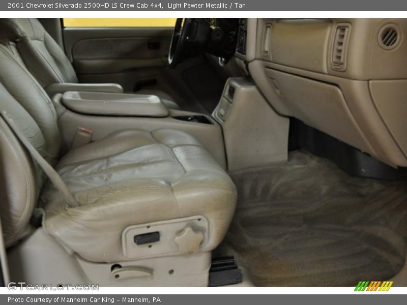 Light Pewter Metallic / Tan 2001 Chevrolet Silverado 2500HD LS Crew Cab 4x4