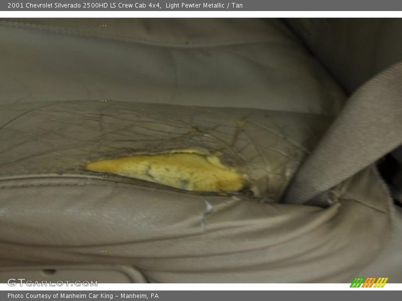 Light Pewter Metallic / Tan 2001 Chevrolet Silverado 2500HD LS Crew Cab 4x4