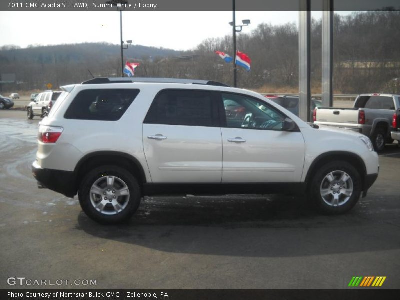 Summit White / Ebony 2011 GMC Acadia SLE AWD