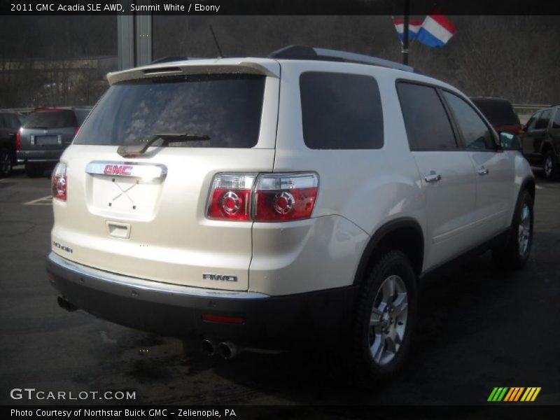 Summit White / Ebony 2011 GMC Acadia SLE AWD
