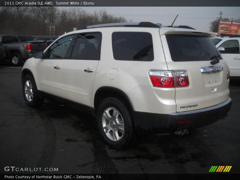 Summit White / Ebony 2011 GMC Acadia SLE AWD