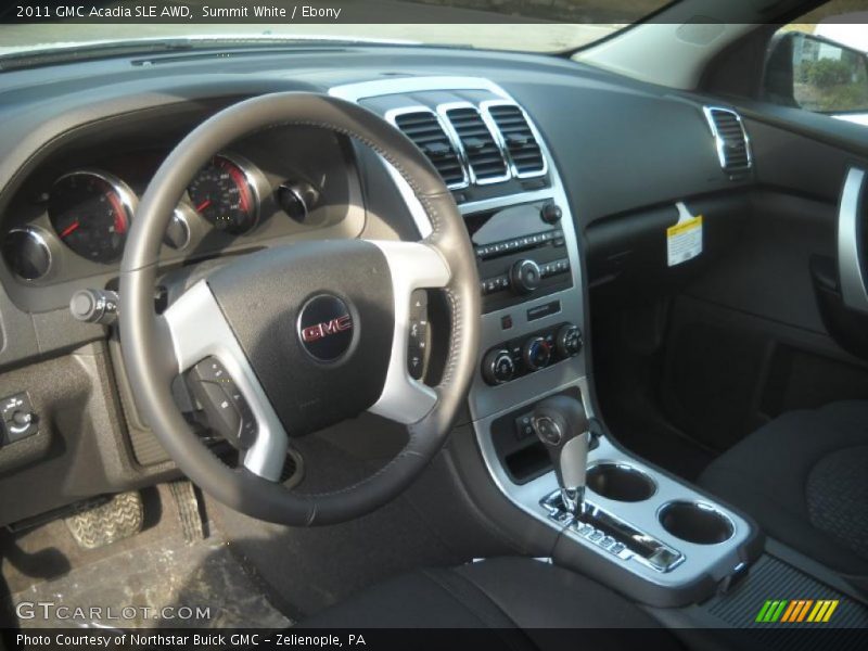Summit White / Ebony 2011 GMC Acadia SLE AWD