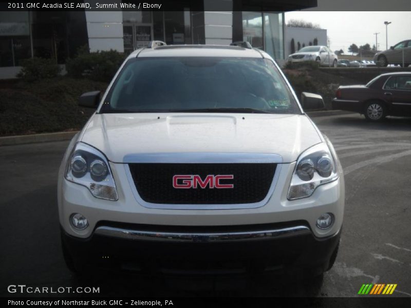 Summit White / Ebony 2011 GMC Acadia SLE AWD