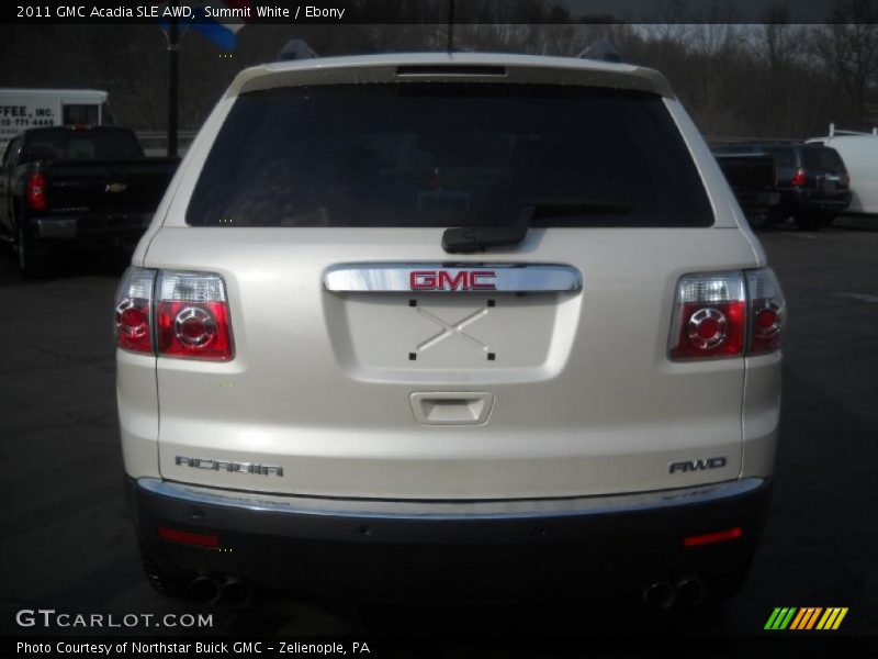 Summit White / Ebony 2011 GMC Acadia SLE AWD