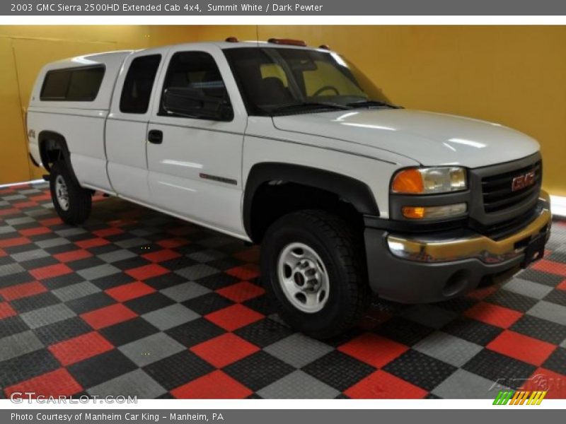 Summit White / Dark Pewter 2003 GMC Sierra 2500HD Extended Cab 4x4