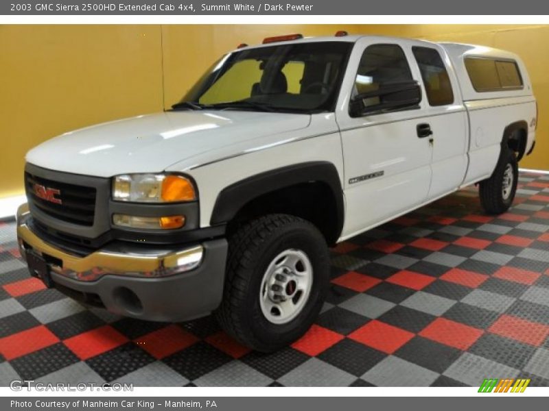Summit White / Dark Pewter 2003 GMC Sierra 2500HD Extended Cab 4x4