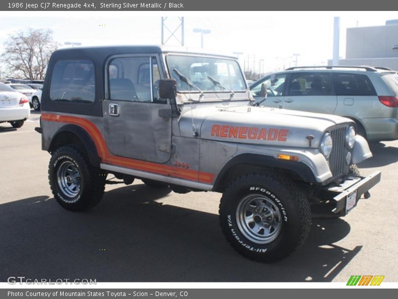 Sterling Silver Metallic / Black 1986 Jeep CJ7 Renegade 4x4