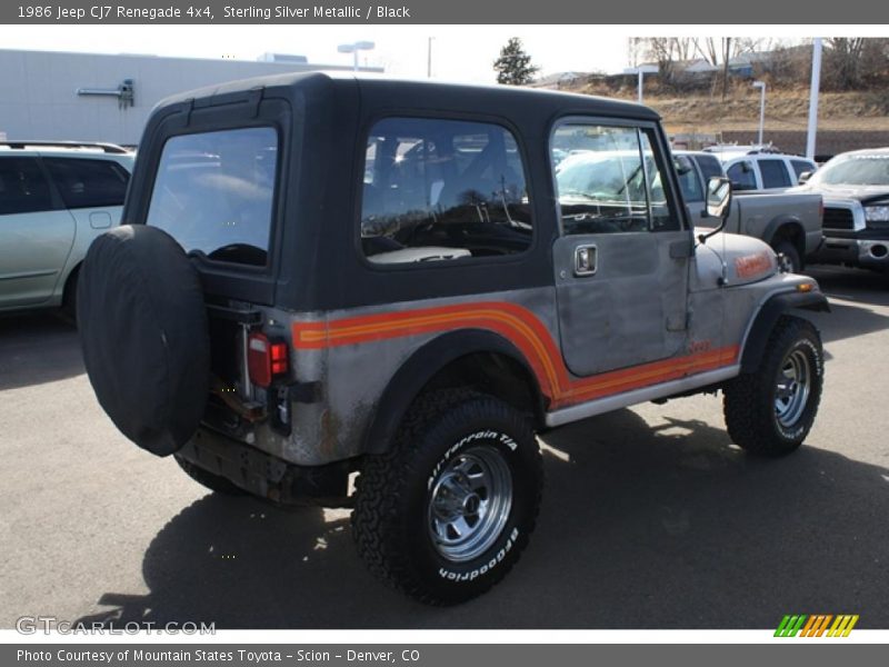 Sterling Silver Metallic / Black 1986 Jeep CJ7 Renegade 4x4