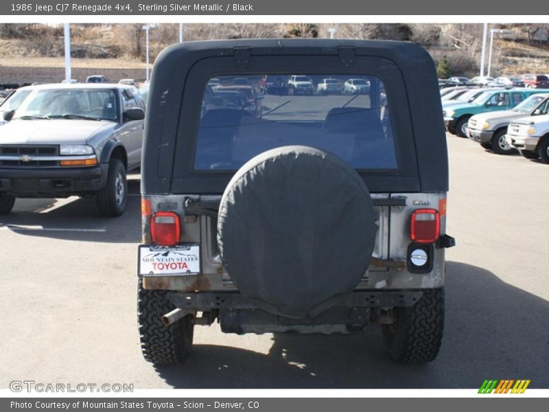 Sterling Silver Metallic / Black 1986 Jeep CJ7 Renegade 4x4