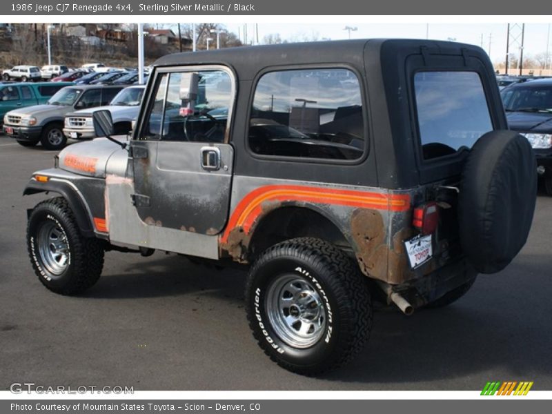 Sterling Silver Metallic / Black 1986 Jeep CJ7 Renegade 4x4