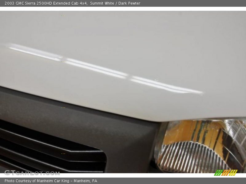 Summit White / Dark Pewter 2003 GMC Sierra 2500HD Extended Cab 4x4