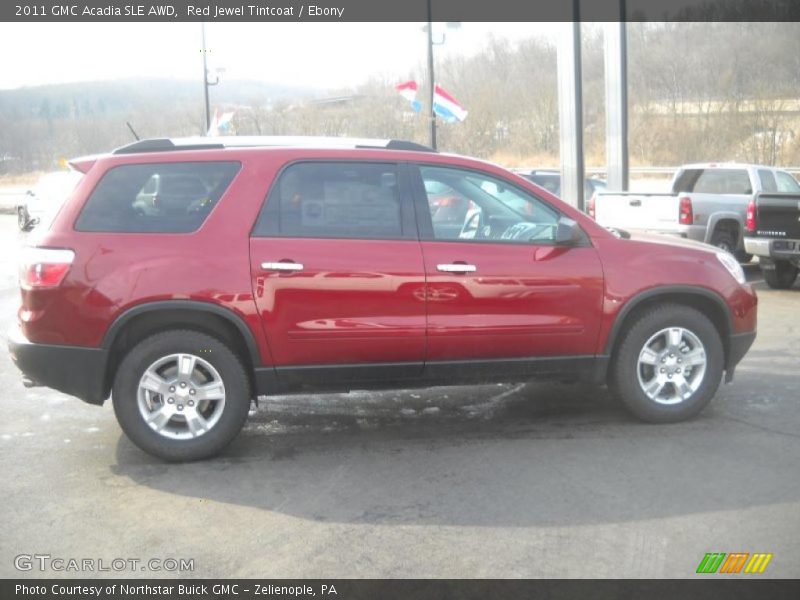 Red Jewel Tintcoat / Ebony 2011 GMC Acadia SLE AWD